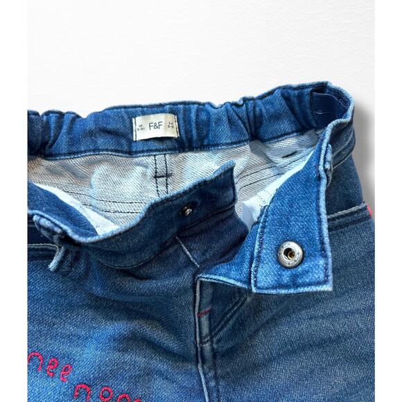 F&F Fire Engine Appliqué Jeggings, Size 2/3 - Picture 4 of 7